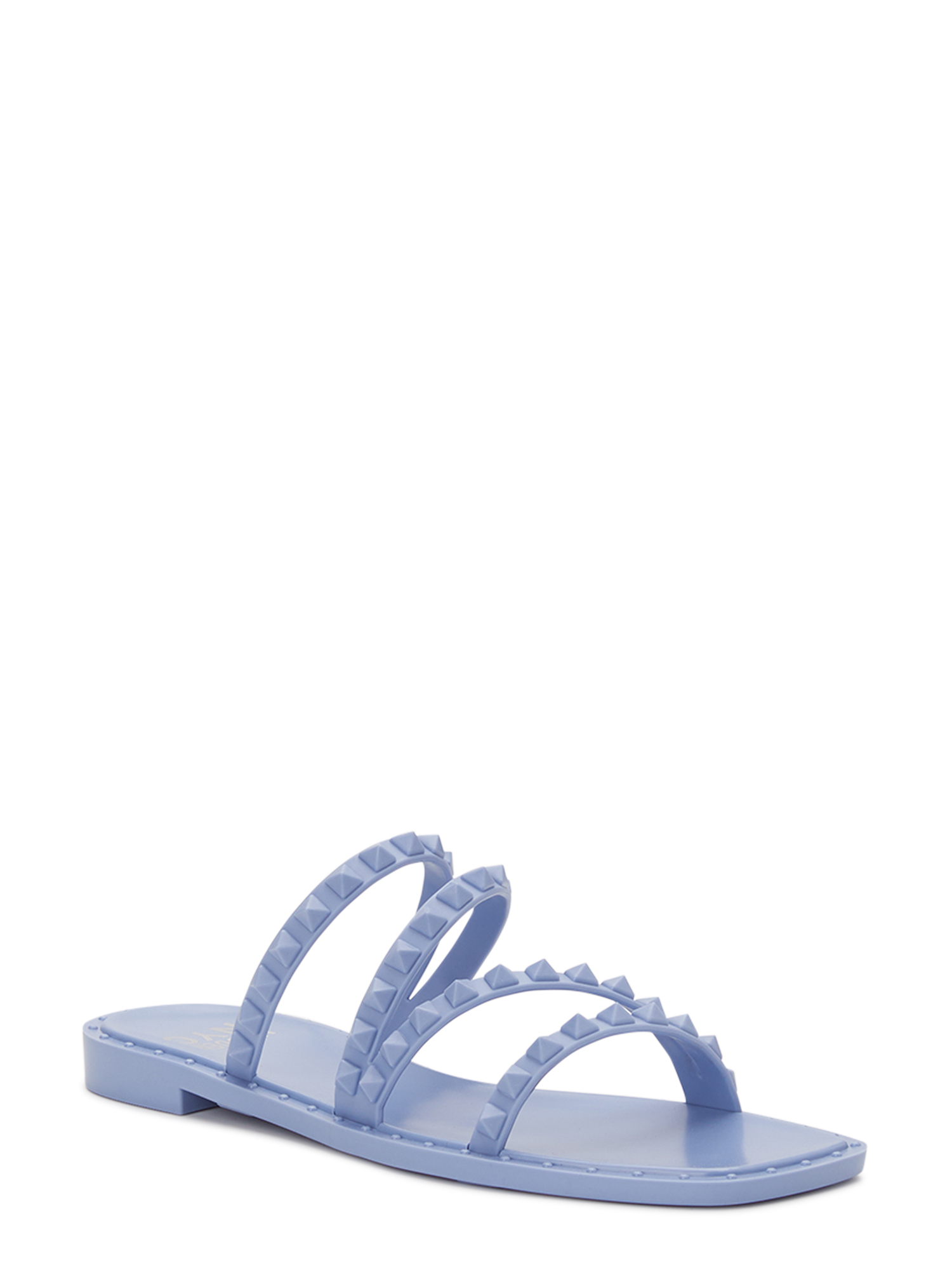 Madden NYC Women's Studded Strappy Jelly Slide Sandals - image 1 of 5
