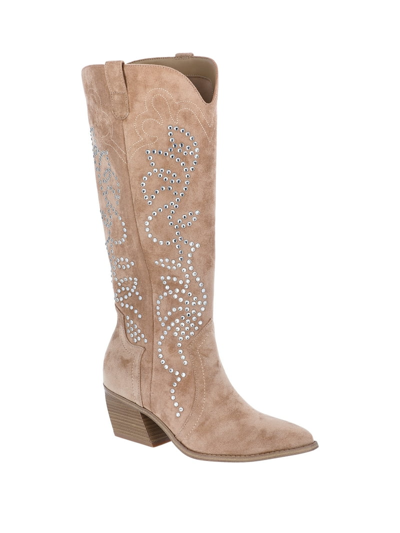 Madden NYC Women's Studded Western Boots