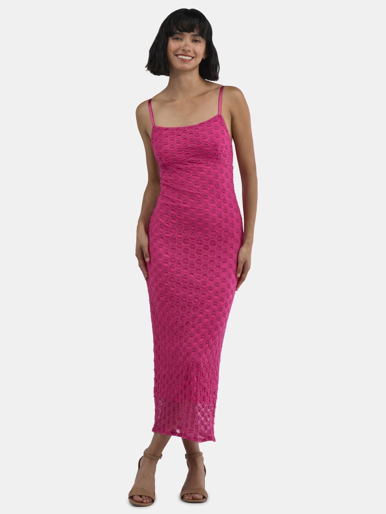 chinese dress ladies Opera Lace Hem Midi Dress S
