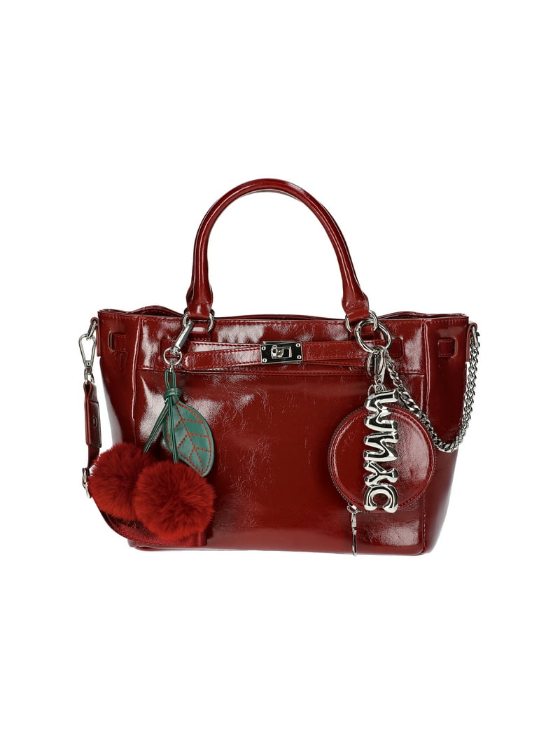 【Chayokan☆専用】5×3ｍｍセミドライ/バックジップ【カール起毛】 Madden NYC Women's Top Handle Satchel Handbag, Mulberry - Walmart.com