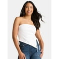 thumbnail image 1 of Madden NYC Women's Asymmetrical Tube Top, Sizes XXS-XXL, 1 of 5