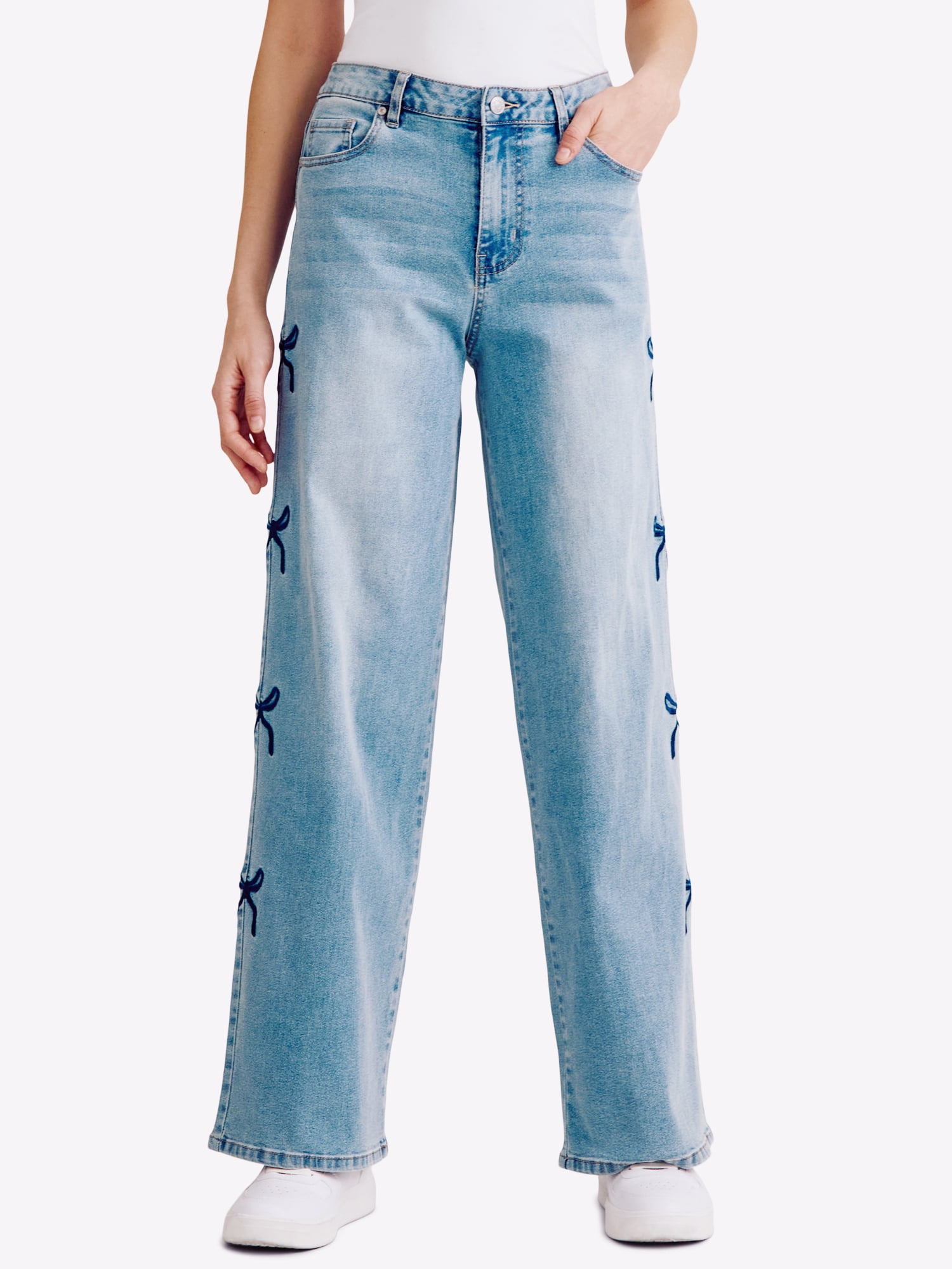 Baby ribbon denim Andmaryライトブルー リボン付き Andmary Baby