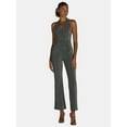 thumbnail image 1 of Madden NYC Women’s and Women’s Plus Metallic Halter Jumpsuit, Sizes XS-4X, 1 of 4