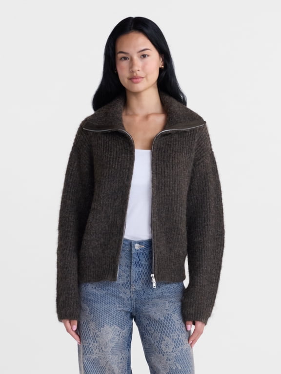 Women's Zip Cardigan Sweater, Midweight, Sizes XXS-XXL