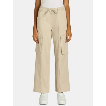 Madden NYC Women's High Rise Drawstring Skater Pants, 29" Inseam, Sizes XXS-XXL