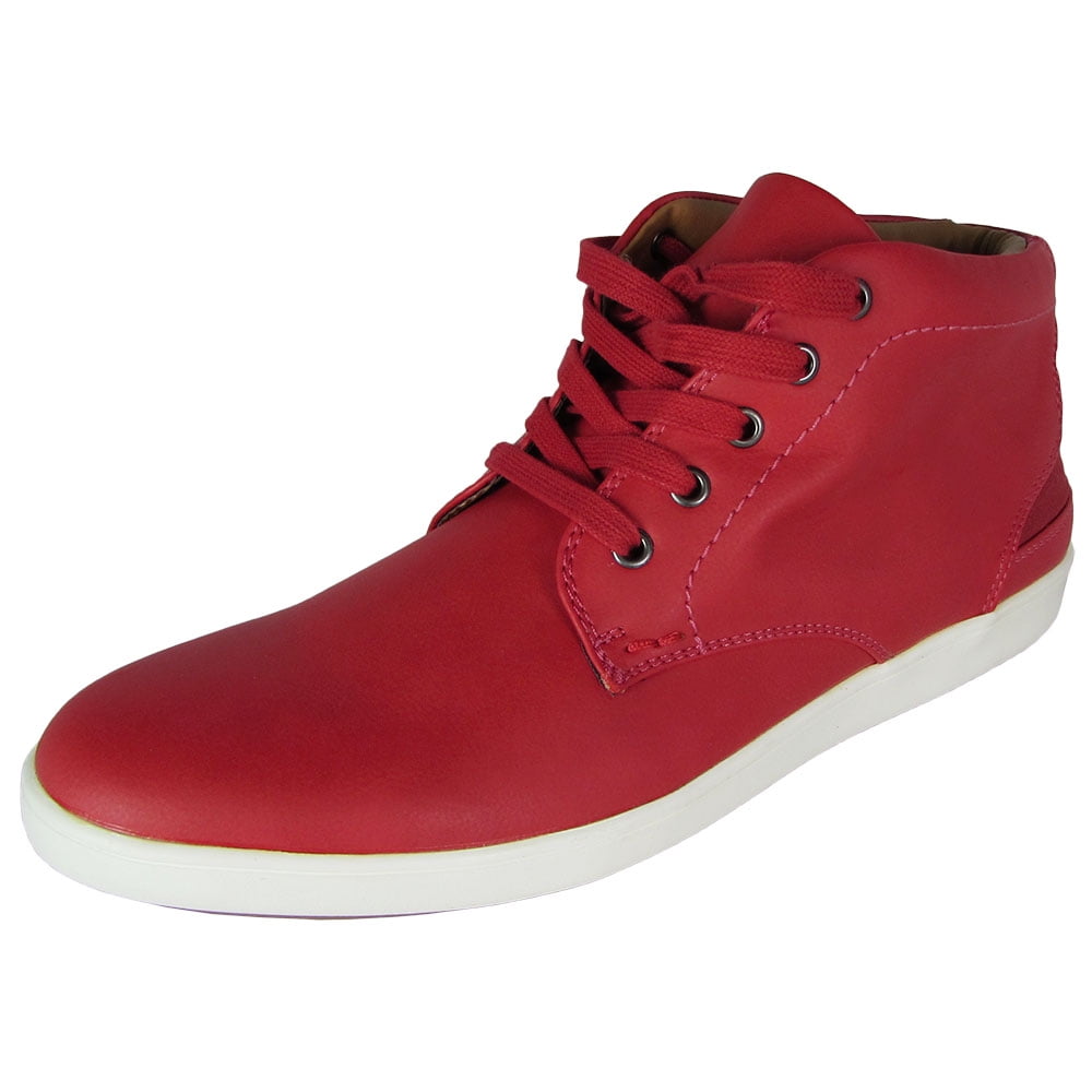 Madden By Steve Madden Mens M Fray Lace Up Hi Top Sneaker Shoes Red Us 8