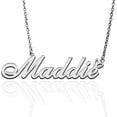 thumbnail image 1 of Maddie Custom Name Necklace Customized Personalized Plated Name Necklace for Mother Daughter Friendship Women Valentine's Day Christmas Birthday New Year Silver, 1 of 7