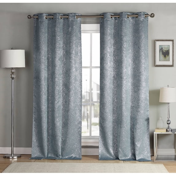 Maddie Metallic Specks Blackout Curtain Set