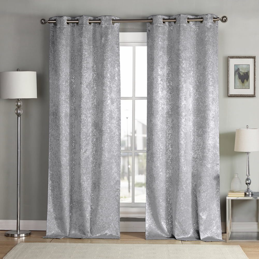 Maddie Metallic Specks Blackout Curtain Set