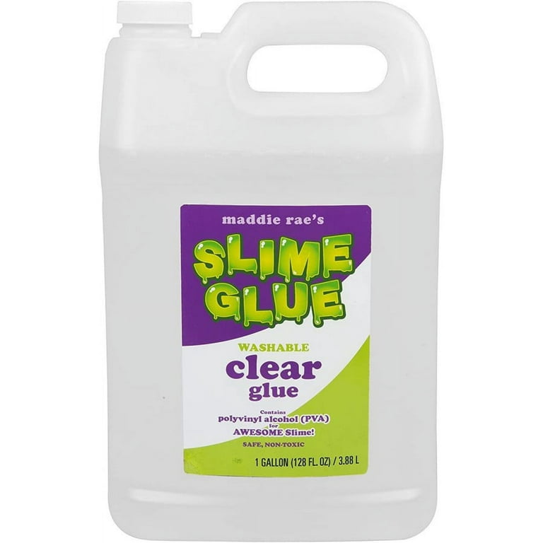 Maddie Rae's Clear Slime Glue - 1 Gallon Non Toxic, Immediate Shipping -  The Clearest Slime Formula of Any Glue Brand for Slime Making Kit Supplies,  Crafts (Clear Gallon) 