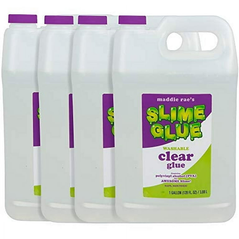 Maddie Rae's Clear Slime Glue - 1 Gallon Non Toxic, Immediate Shipping -  The Clearest Slime Formula of Any Glue Brand for Slime Making Kit Supplies,  Crafts (Clear Gallon) 