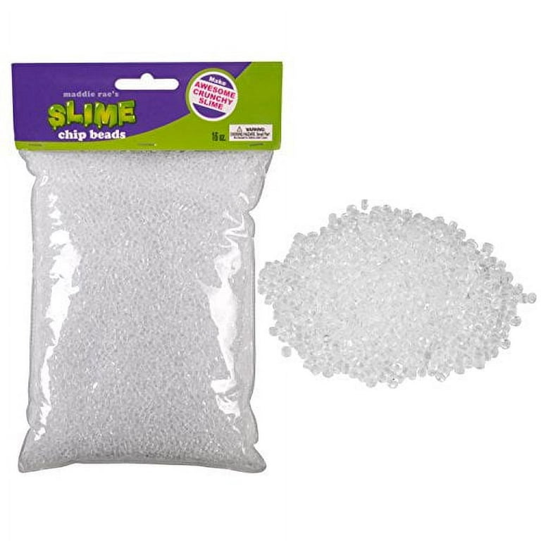 Maddie Rae's Slime Beads Chips - 16oz Large Bag of Vase Fillers - Great for  Making Clear Fishbowl, Crunchy, Marble, Pebble Slime 