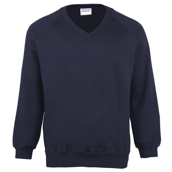 Maddins Childrens Big Girls Colorsure V-Neck Sweater / Schoolwear (Pack of 2)