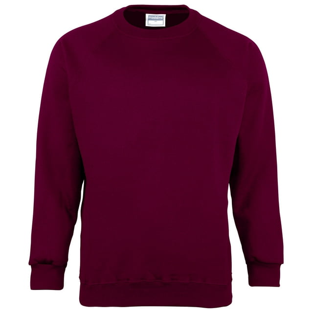 Maddins Kids Big Boys Coloursure Crew Neck Sweater / Schoolwear (Pack of 2)