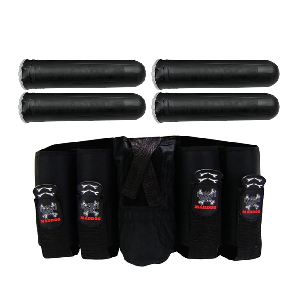 Ceinture Harnais Paintball Vintage Redz – Pack Confort 3 Pods, Old School, Rouge
