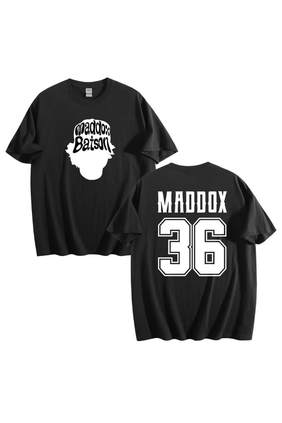Maddox Batson 36 Cotton T-shirt Men Women Short Sleeve Crewneck Tee Casual Streetwear Clothes