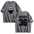 thumbnail image 1 of Maddox Batson 36 Washed Cotton Tee Women Men Crewneck Short Sleeve T-shirt Casual Fashion Clothes, 1 of 2