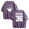 thumbnail image 1 of Maddox Batson 36 Washed Cotton Tee Women Men Crewneck Short Sleeve T-shirt Casual Fashion Clothes, 1 of 2