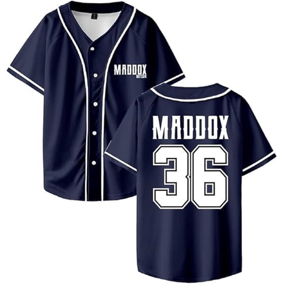 Maddox Batson Baseball Tee Women Men Casual HipHop Streetwear Summer Printed Short Sleeve