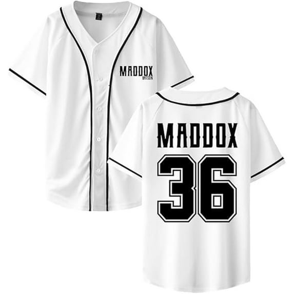 Maddox Batson Baseball Tee Women Men Casual HipHop Streetwear Summer Printed Short Sleeve