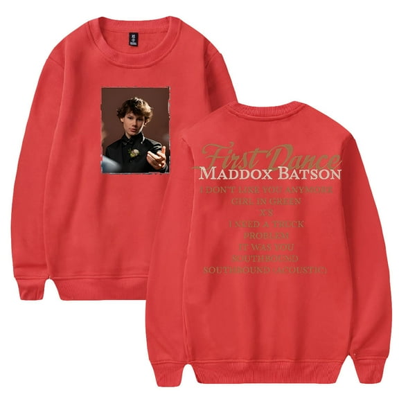 Maddox Batson First Dance 2025 Road To Indio Tour Crewneck Long Sleeve Streetwear Women Men Sweatshirt