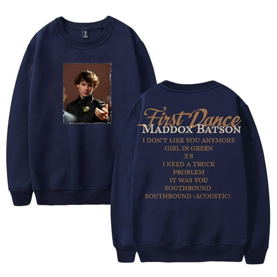 Maddox Batson First Dance 2025 Road To Indio Tour Crewneck Long Sleeve Streetwear Women Men Sweatshirt