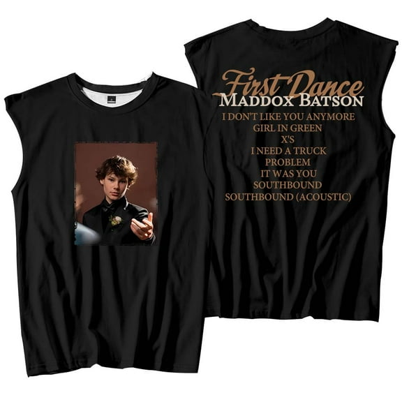 Maddox Batson First Dance Tank Tops Road To Indio Tour Merch Sleeveless Sport Vest Women Men Outdoor Sportwear