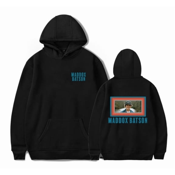 Maddox Batson Hoodie Fashion Pullover Printed Long Sleeve Sweatshirt with Pockets