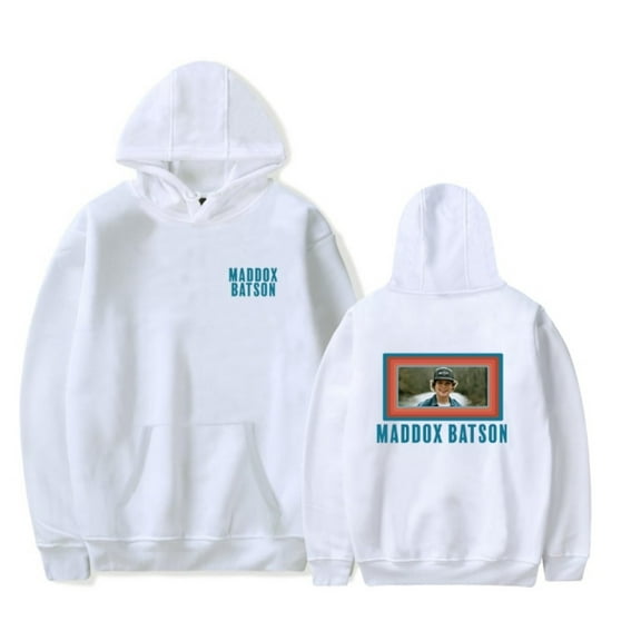 Maddox Batson Hoodie Fashion Pullover Printed Long Sleeve Sweatshirt with Pockets