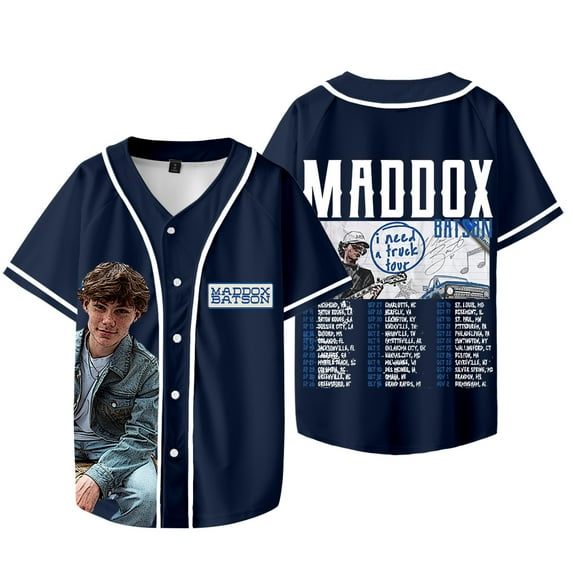 Maddox Batson I Need A Truck Baseball Jacket Tee Unisex Fashion V-neck Short Sleeve T-Shirts