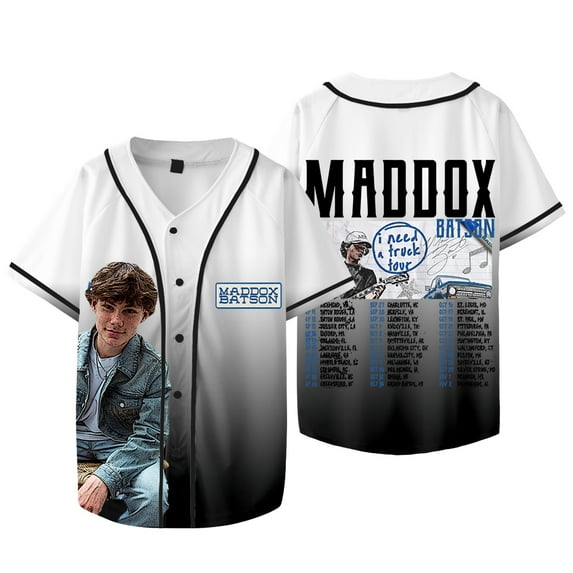Maddox Batson I Need A Truck Baseball Jacket Tee Unisex Fashion V-neck Short Sleeve T-Shirts