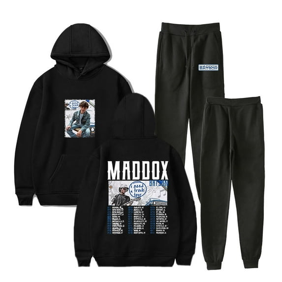 Maddox Batson I Need A Truck Merch Hoodies Jogger Pants Set Unisex Fashion Streetwear Sweatshirts