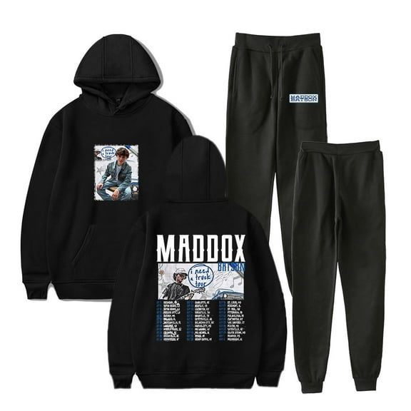 Maddox Batson I Need A Truck Merch Hoodies Jogger Pants Set Unisex Fashion Streetwear Sweatshirts