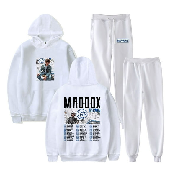 Maddox Batson I Need A Truck Merch Hoodies Jogger Pants Set Unisex Fashion Streetwear Sweatshirts