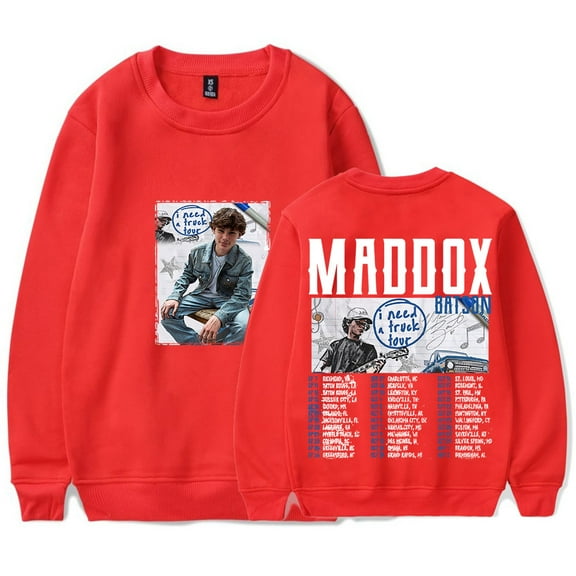 Maddox Batson I Need A Truck Merch Long Sleeve Tee Cosplay Unisex Fashion Crewneck Sweatshirts