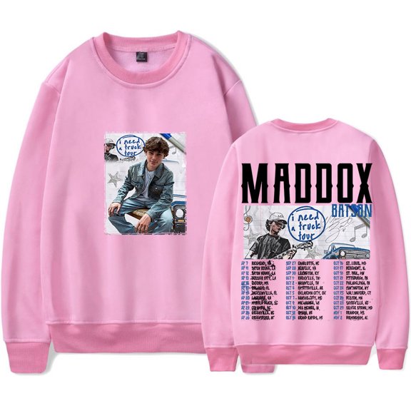 Maddox Batson I Need A Truck Merch Long Sleeve Tee Cosplay Unisex Fashion Crewneck Sweatshirts