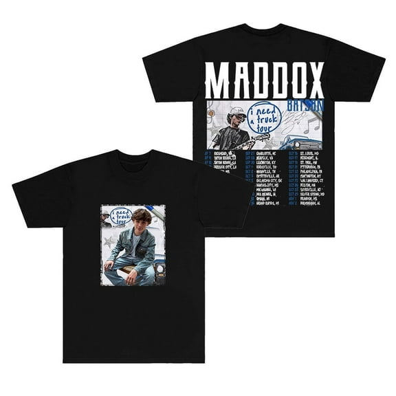 Maddox Batson I Need A Truck Merch T-Shirts Crewneck Tops Cosplay Unisex Fashion Short Sleeve Tee