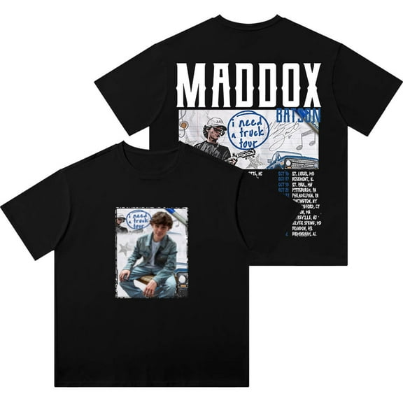 Maddox Batson I Need A Truck Merch Wash T-Shirts Cosplay Unisex Fashion Cotton Short Sleeve Tee