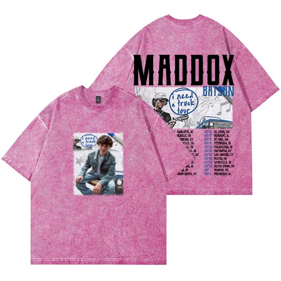 Maddox Batson I Need A Truck Merch Wash T-Shirts Cosplay Unisex Fashion Cotton Short Sleeve Tee