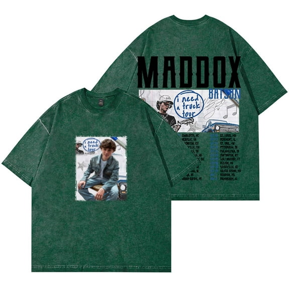 Maddox Batson I Need A Truck Merch Wash T-Shirts Cosplay Unisex Fashion Cotton Short Sleeve Tee