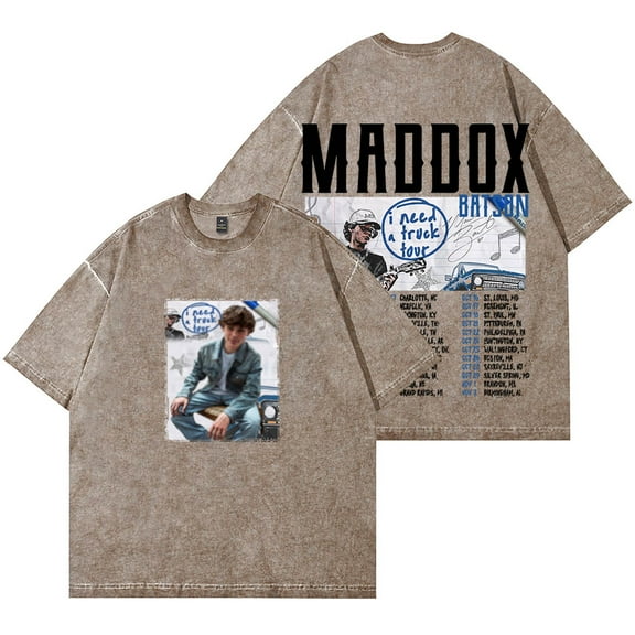 Maddox Batson I Need A Truck Merch Wash T-Shirts Cosplay Unisex Fashion Cotton Short Sleeve Tee