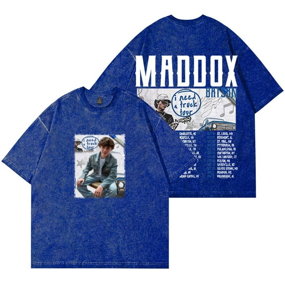 Maddox Batson I Need A Truck Merch Wash T-Shirts Cosplay Unisex Fashion Cotton Short Sleeve Tee