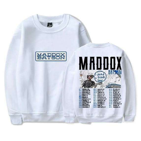 Maddox Batson I Need A Truck Tour 2025 Crewneck Long Sleeve Streetwear Women Men Sweatshirt