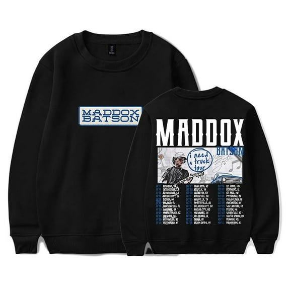 Maddox Batson I Need A Truck Tour 2025 Crewneck Long Sleeve Streetwear Women Men Sweatshirt