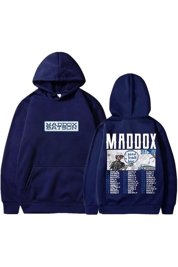 Maddox Batson I Need A Truck Tour 2025 Merch Hoodie Pockets Drawstring Unisex Hooded Sweatshirt Fashion Clothing