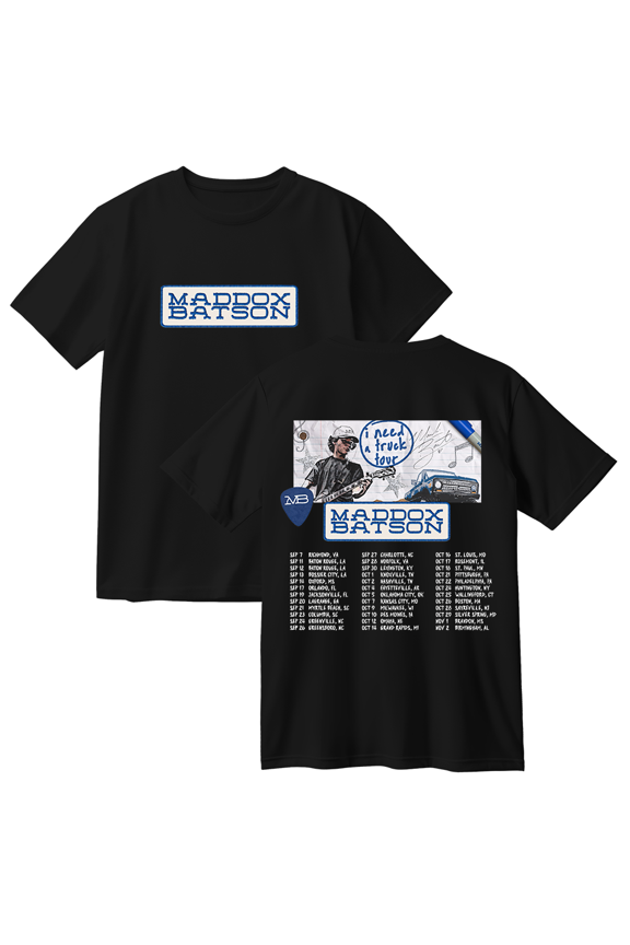 Maddox Batson I Need A Truck Tour Cotton T-shirt Unisex Short Sleeve Crewneck Tee