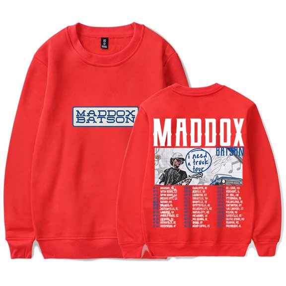 Maddox Batson I Need A Truck Tour Long Sleeve Tee Cosplay Unisex Fashion Crewneck Sweatshirts Tops