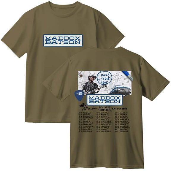 Maddox Batson I Need A Truck Tour Merch Cotton T-Shirt Women Men Casual Crewneck Short Sleeve Tee