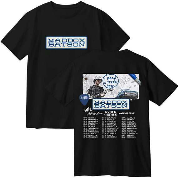 Maddox Batson I Need A Truck Tour Merch Cotton T-Shirt Women Men Casual Crewneck Short Sleeve Tee