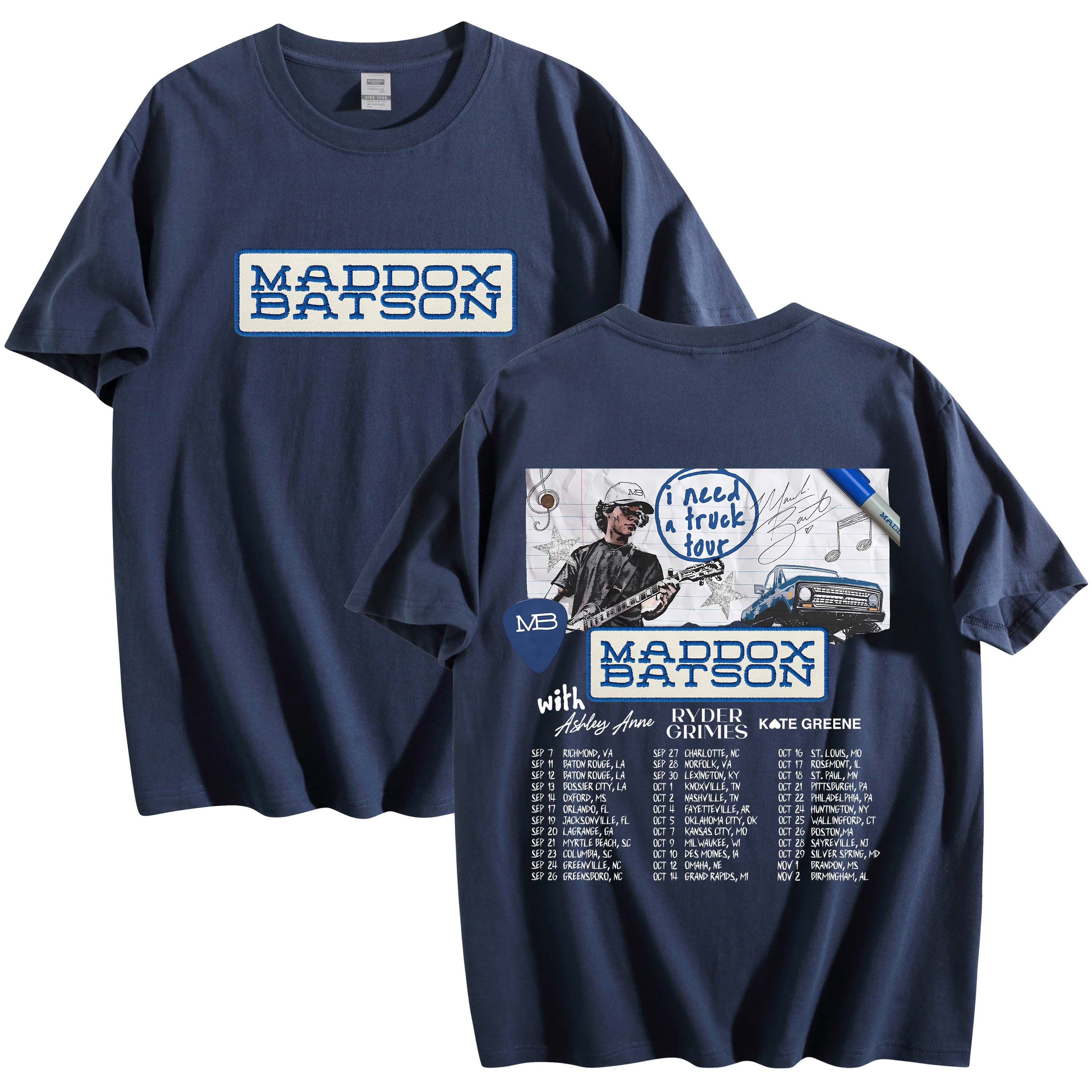 Maddox Batson I Need A Truck Tour Merch Cotton T-Shirt Women Men ...
